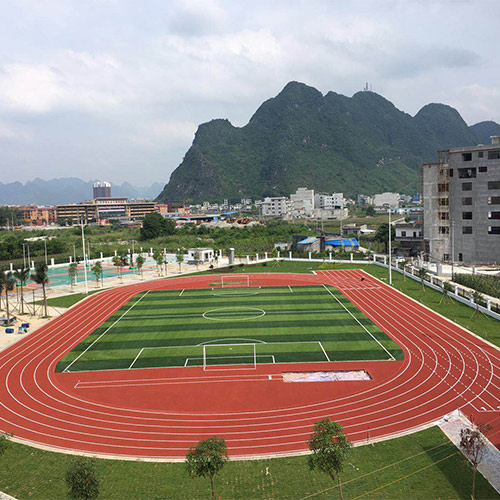 广西-都安县-城北小学1100方5毫米硅pu球场